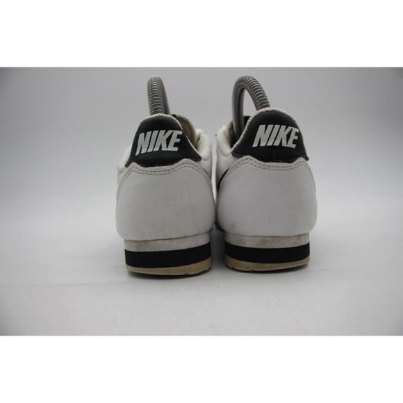 Nike Classic Cortez Women's Sz 7.5 White Black Leather Running Shoes 807471-101 - Picture 5 of 12